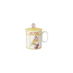 New Swarovski x Rosenthal Becher mit Henkel mit Deckel