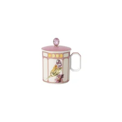 Best Swarovski x Rosenthal Becher mit Henkel mit Deckel