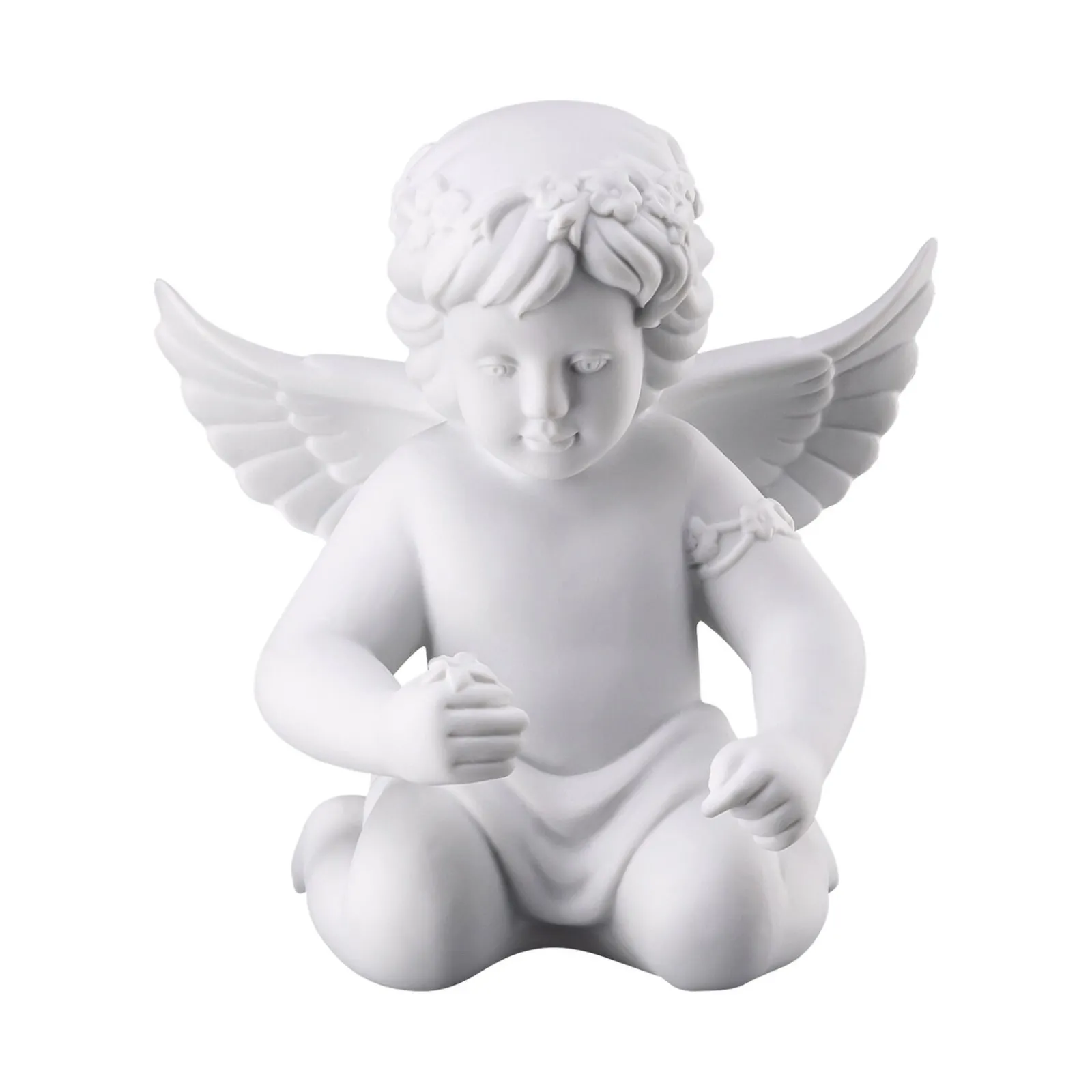 Sale Rosenthal Engel mit Blumenkranz