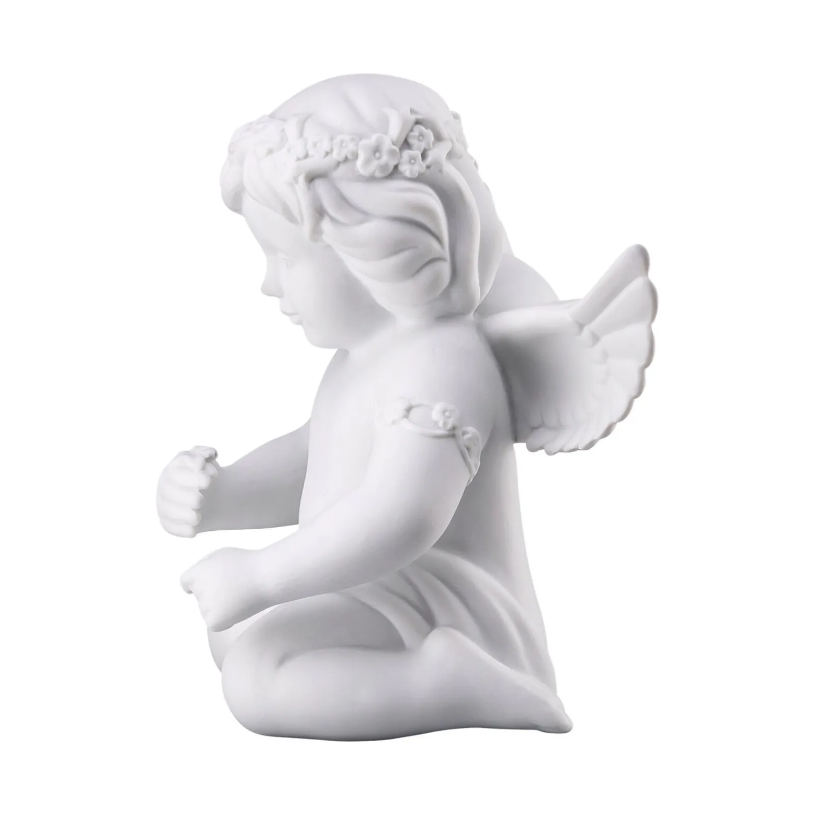 Sale Rosenthal Engel mit Blumenkranz