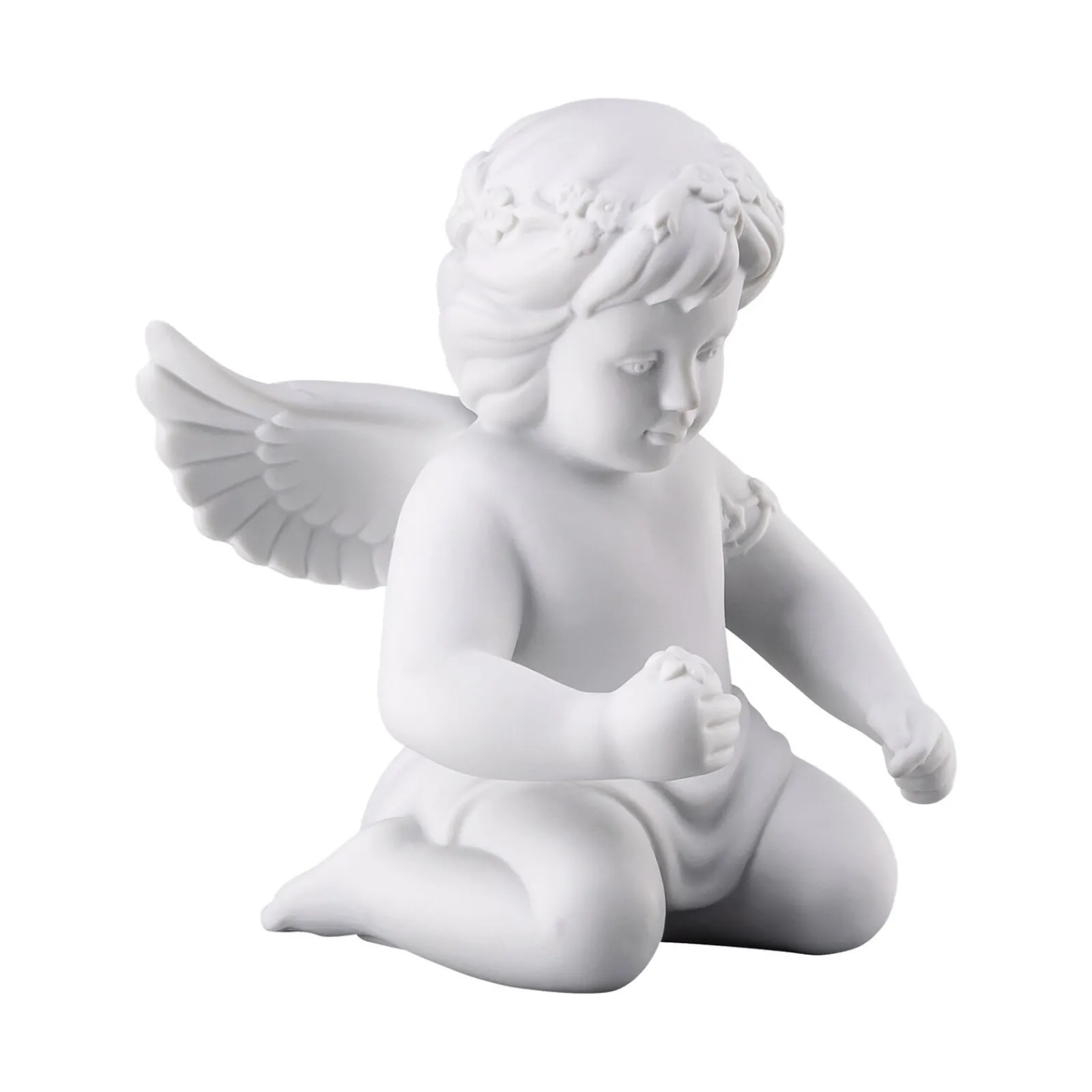 Sale Rosenthal Engel mit Blumenkranz