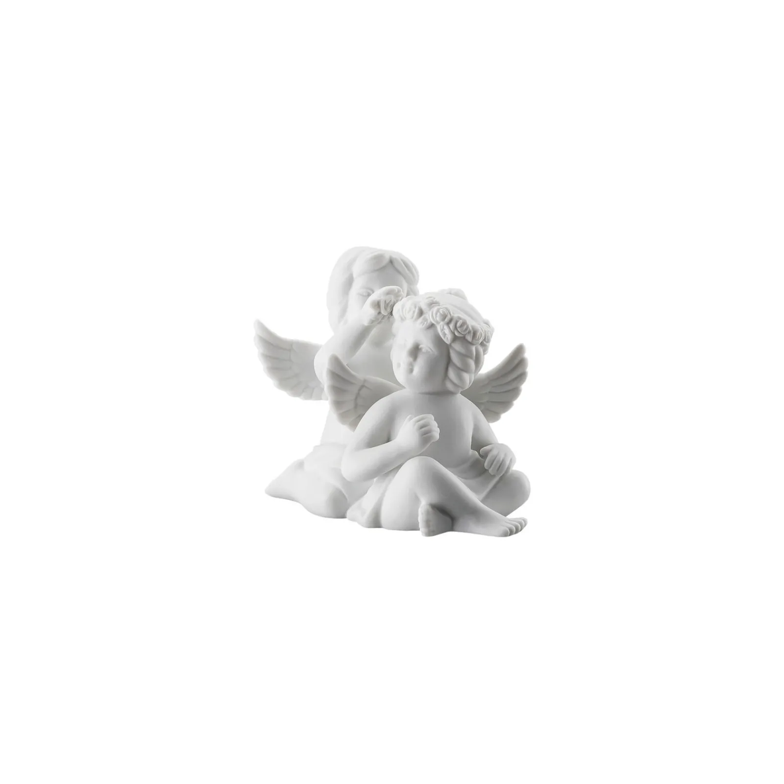 Rosenthal Engelpaar mit Blumenkranz