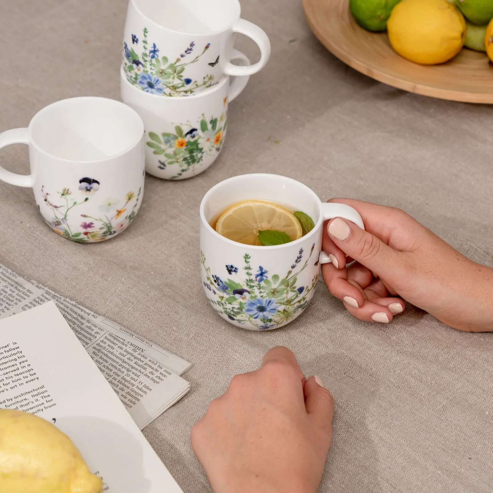 Clearance Rosenthal Set 4 Becher mit Henkel