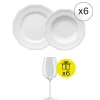 Rosenthal Traditionelles Tafelservice für 6, 12-tlg. Geschirr-Set mit Geschenk